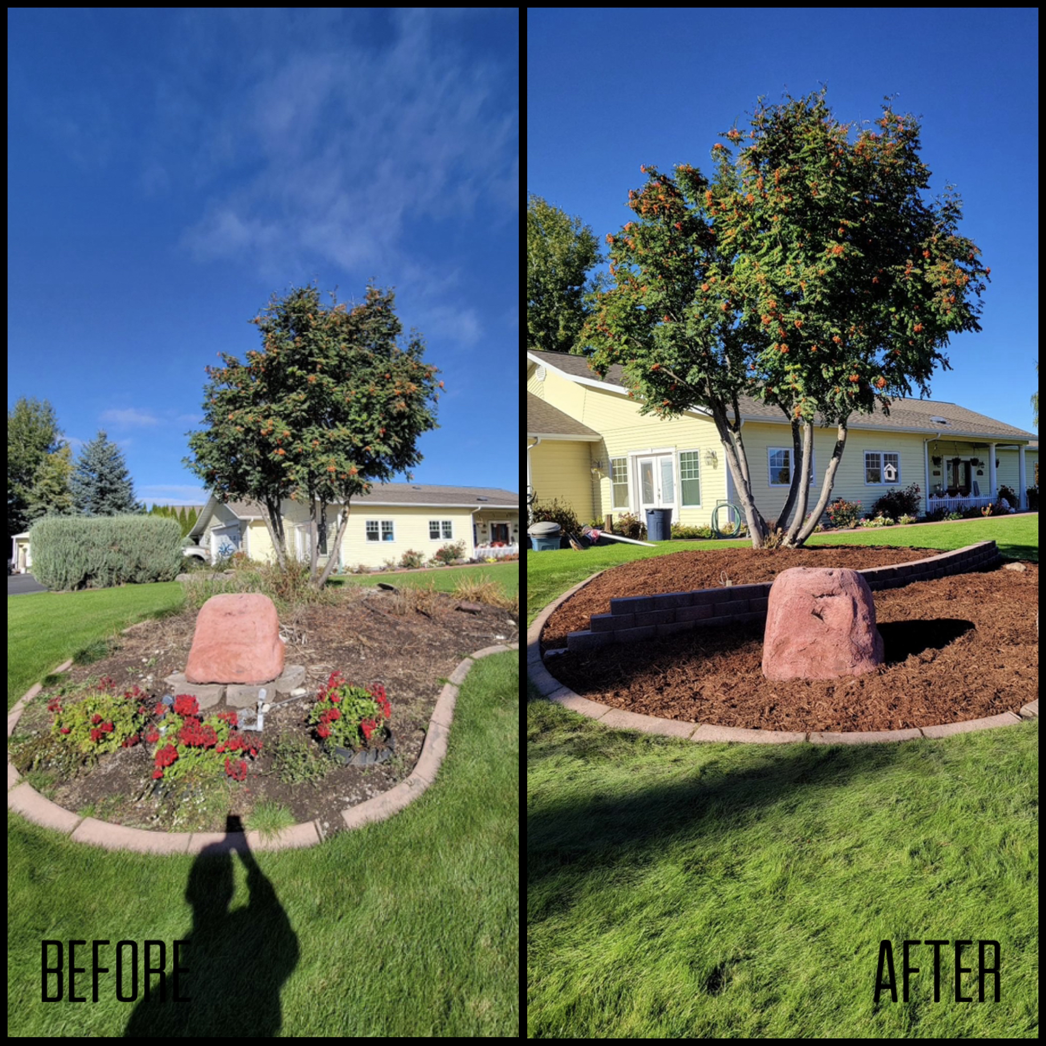 Mulch Bed Transformation — Kalispell, MT